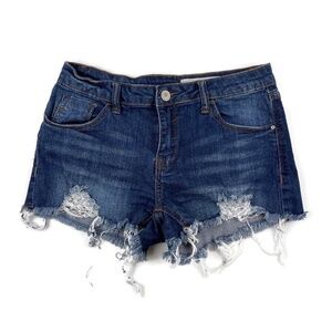 Papaya Womens Mid Rise Ruby Jean Shorts Medium